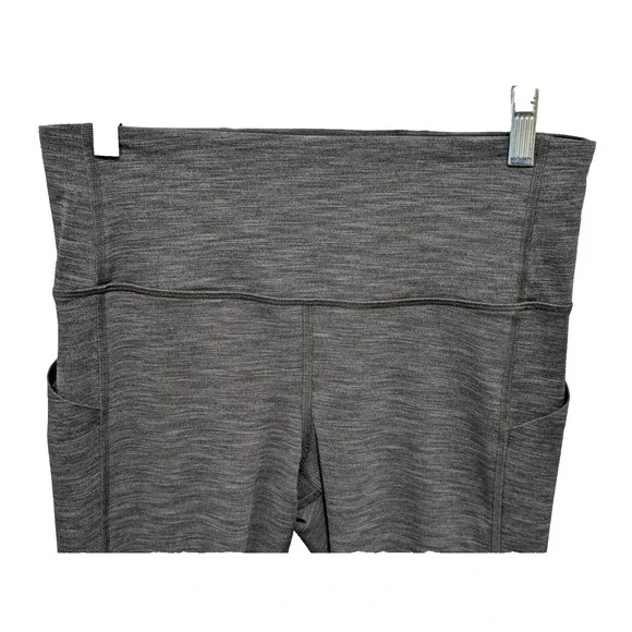 Lululemon Pants  26 Waist  10 Rise 24 Inseam  Gray Heather Work Out  Very Good - Picture 6 of 10